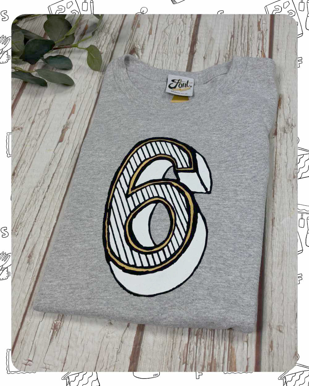 Ready To Ship: Kids T-Shirt- Six- age 5-6, 7-8 years