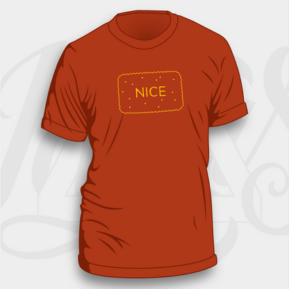 Nice Biscuit T‑Shirt – Unisex & Women’s Cut (Handmade UK)