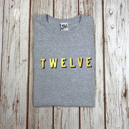 12th Birthday T-Shirt – Bingley Bang Gold Foil