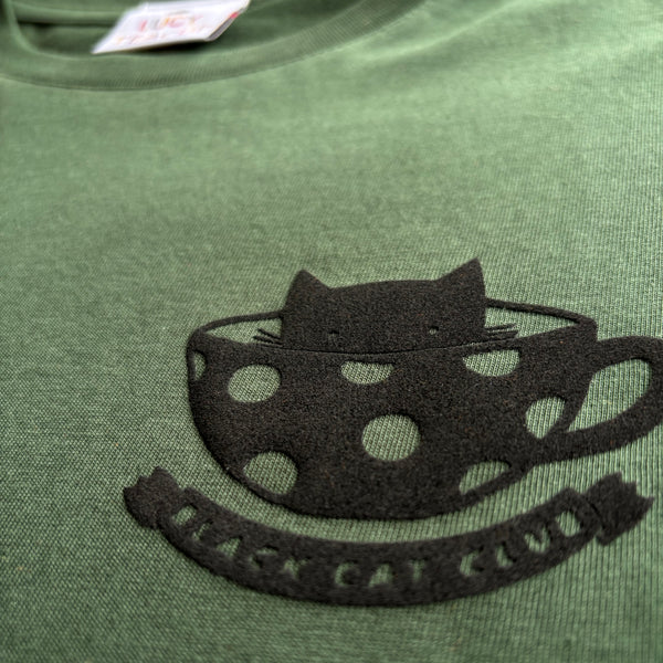 Unisex Black Cat Club Organic T-Shirt