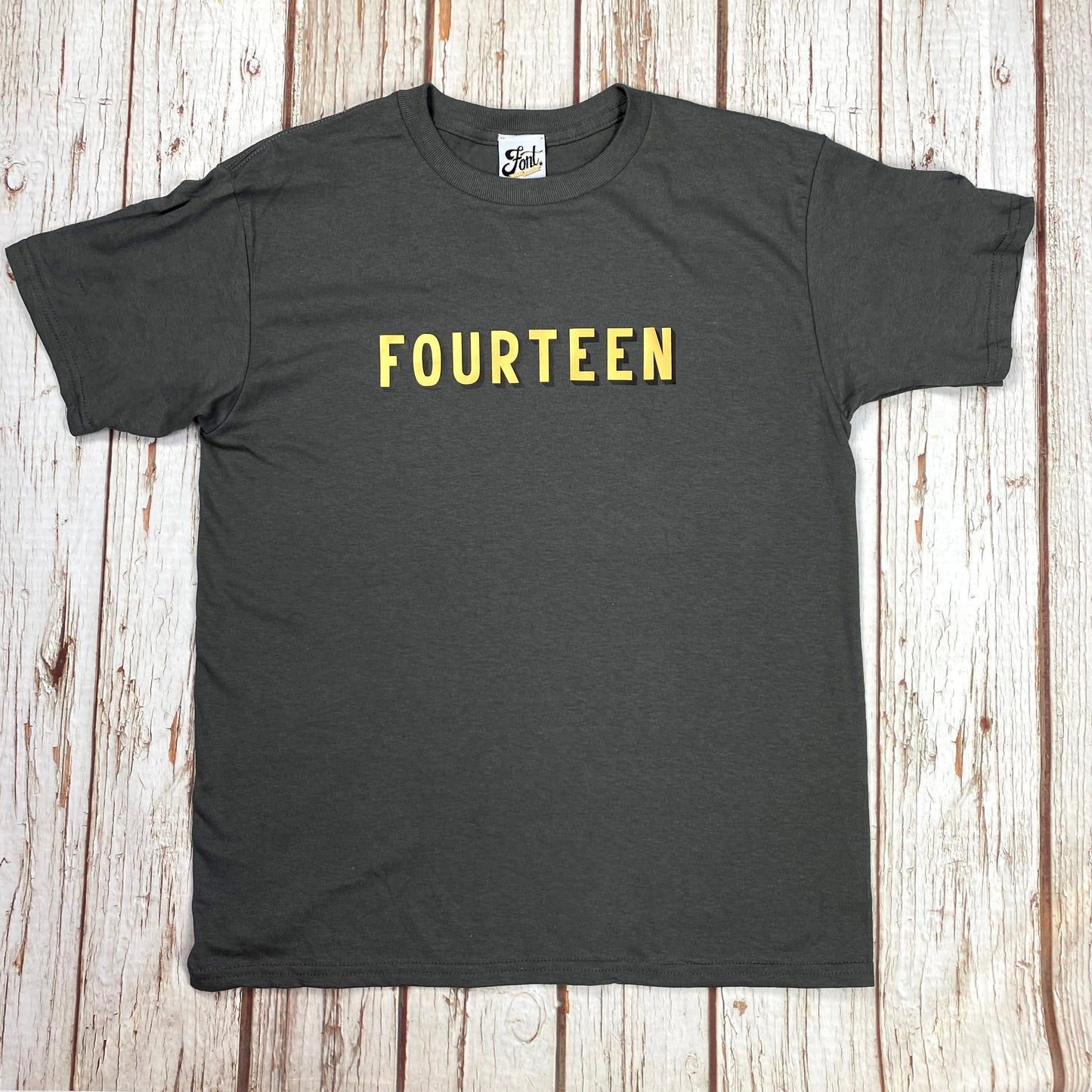 14th Birthday T-Shirt – Bingley Bang Gold Foil