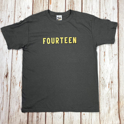 14th Birthday T-Shirt – Bingley Bang Gold Foil