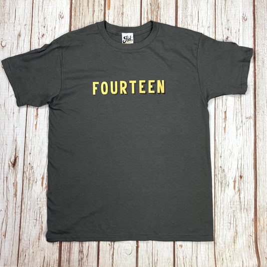 14th Birthday T-Shirt – Bingley Bang Gold Foil