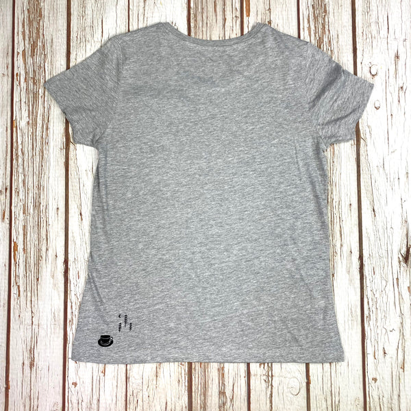 Fill Your Cup Organic Cotton Women’s Heather Grey T-Shirt