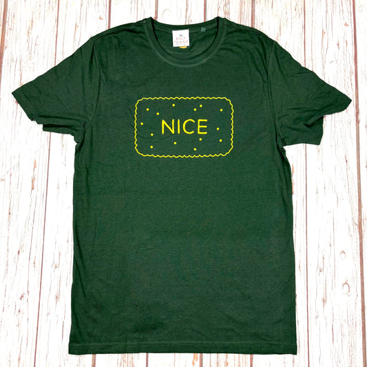 Nice Biscuit T‑Shirt – Unisex & Women’s Cut (Handmade UK)