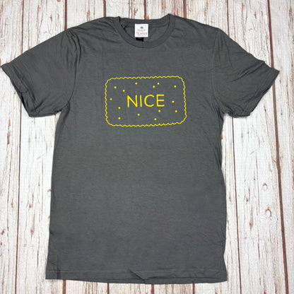 Nice Biscuit T‑Shirt – Unisex & Women’s Cut (Handmade UK)