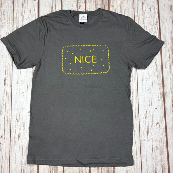 Nice Biscuit T‑Shirt – Unisex & Women’s Cut (Handmade UK)