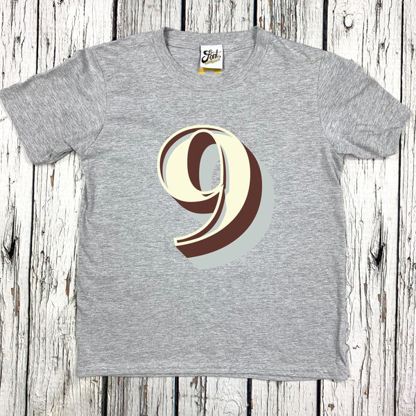 Kids number shirts 3-9 - Stirling Shadow Font Not Found, Font: Stirling Shadow, T-Shirt: Numbers, T-Shirts, Teen Clothes 44ideas.co.uk