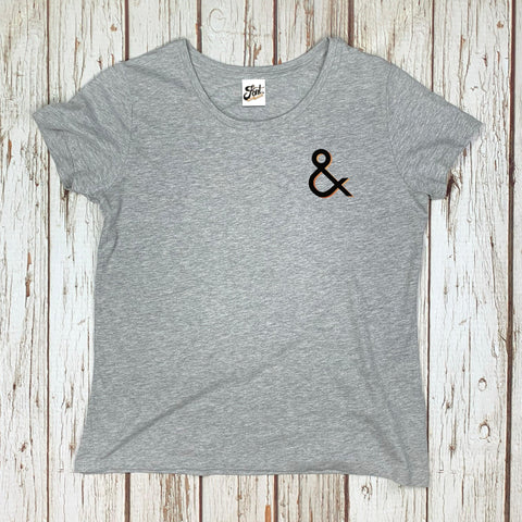 Women's Organic Ampersand T-Shirt - Branson Font Not Found, Font: Branson, T-Shirts, Womens Clothes 44ideas.co.uk