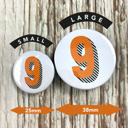 Number Badges 1-10 - Bradford Buzz Accessories, Anniversary, Badges, Birthday 44ideas.co.uk