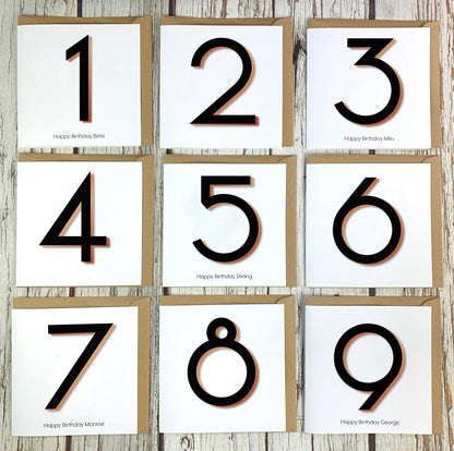 Birthday Card Numbers/Age 20-100 - Branson font Accessories, Anniversary, Birthday, Cards, Font: Branson 44ideas.co.uk