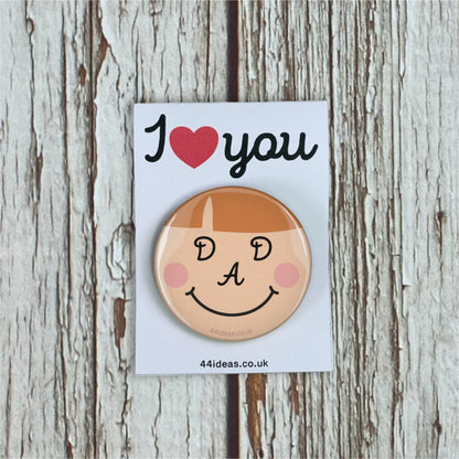 Dad Pin Badge Accessories, Badges, Birthday, Pleb 44ideas.co.uk