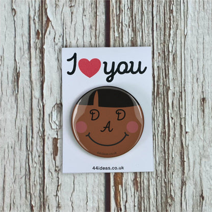 Dad Pin Badge Accessories, Badges, Birthday, Pleb 44ideas.co.uk