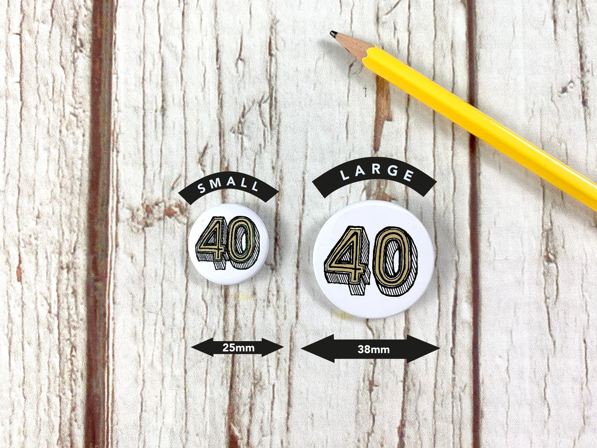 Birthday Badges! 20-80 - Juniper Red Accessories, Anniversary, Badges, Birthday 44ideas.co.uk