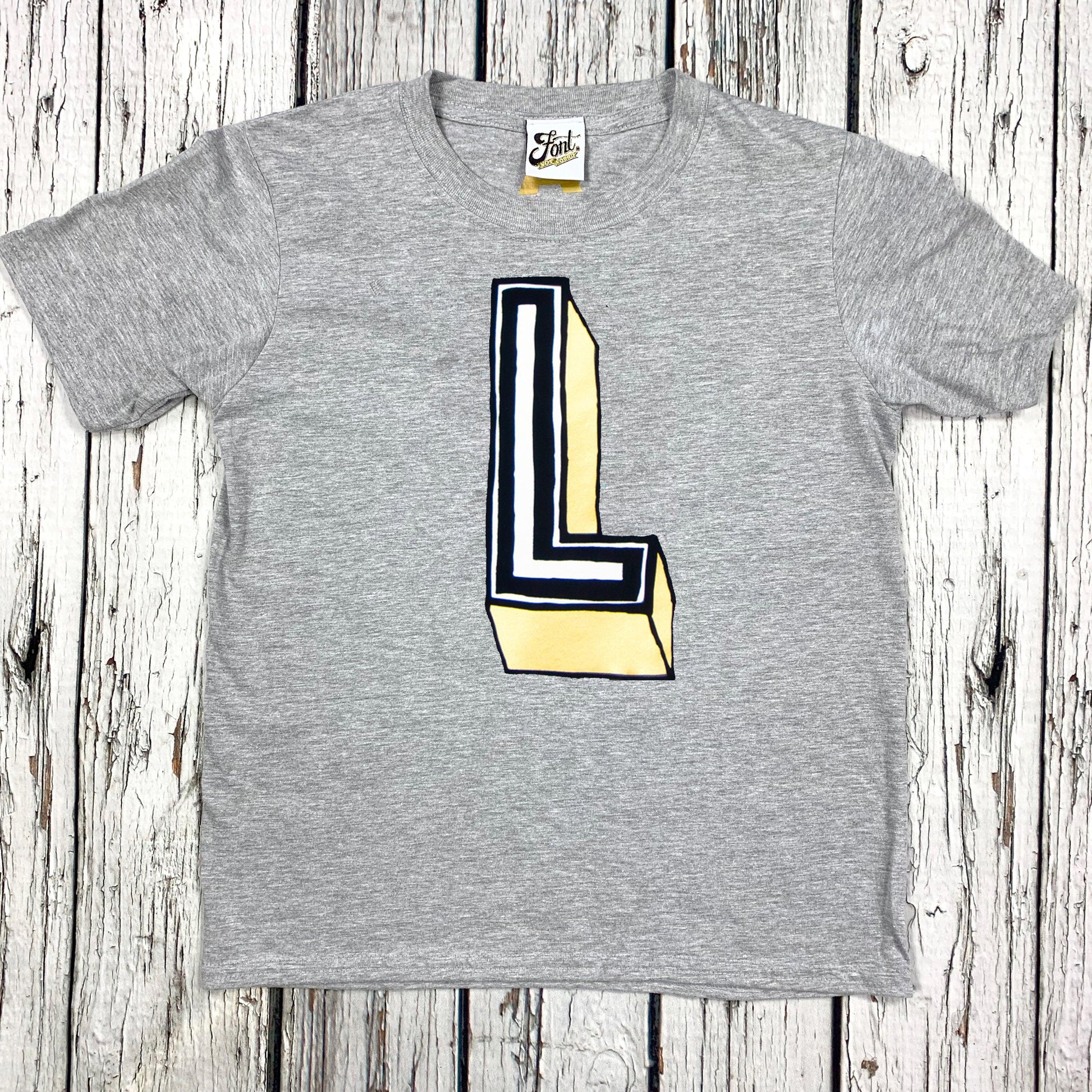 Baby Letter T-Shirt - Juniper Red Baby Clothes, Font Not Found, Font: Juniper Red, New Baby, T-Shirts, T-Shirts: Letters 44ideas.co.uk
