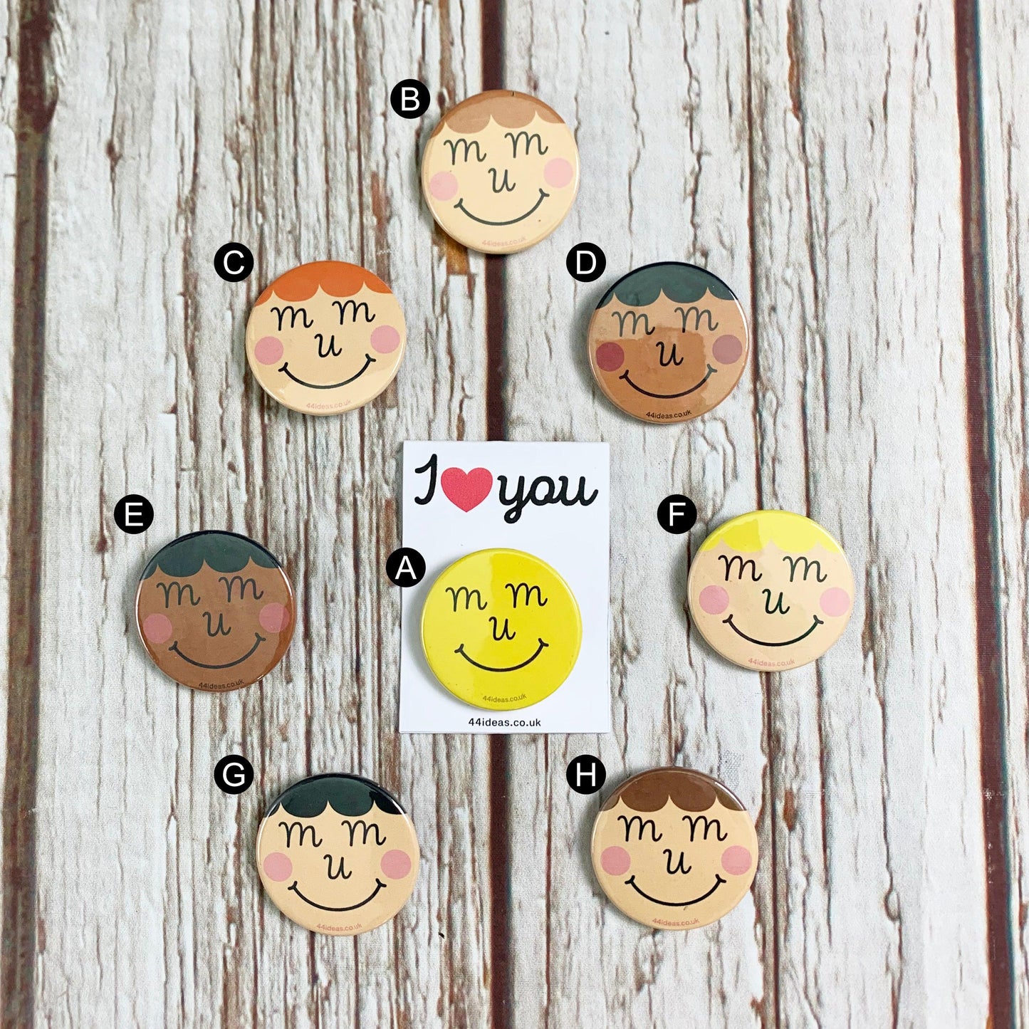 Mum Pin Badge Accessories, Badges, Pleb 44ideas.co.uk