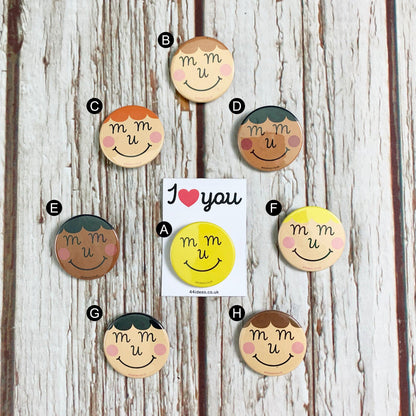 Mum Pin Badge Accessories, Badges, Pleb 44ideas.co.uk