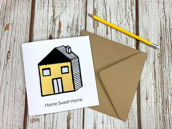 New Home-Handmade Greetings Card Cards, Font Not Found, Font: Juniper Red 44ideas.co.uk