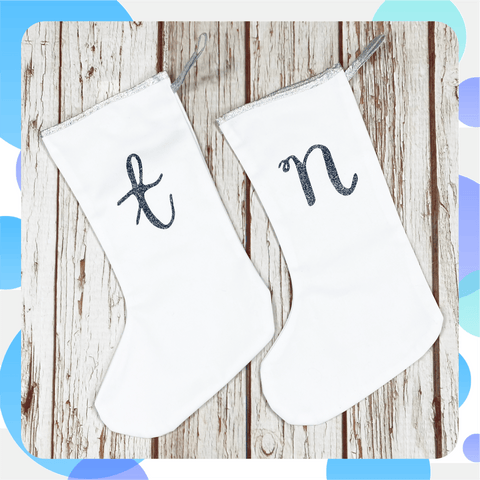 Ready To Ship: White Christmas Stockings The Monroe~ Letter N or T Christmas: Stockings, Font Not Found, Font: The Monroe 44ideas.co.uk