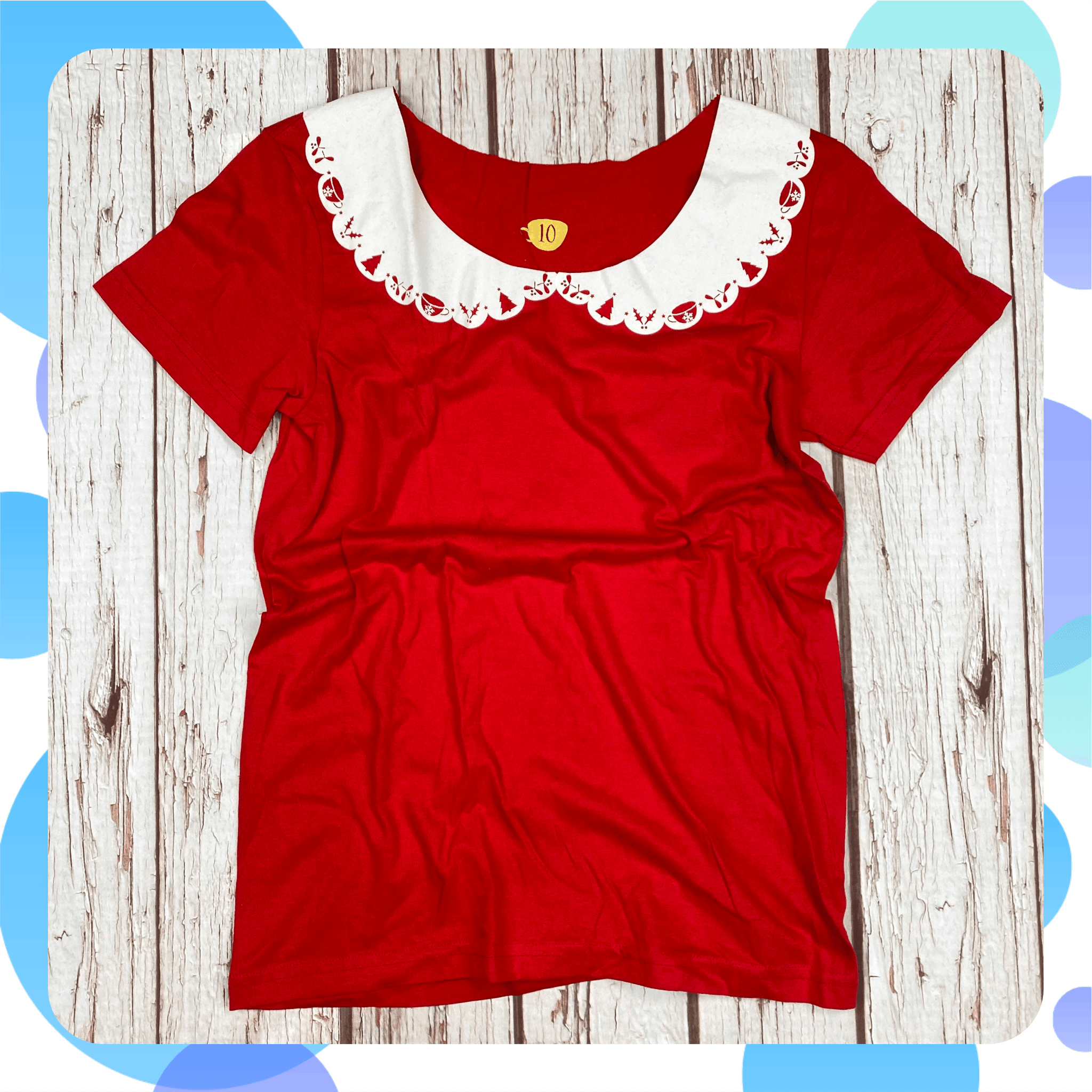 Made to Order: Ladies Red Christmas T-Shirt~ size ANY Lucy Teacup, T-Shirts, Womens Clothes 44ideas.co.uk
