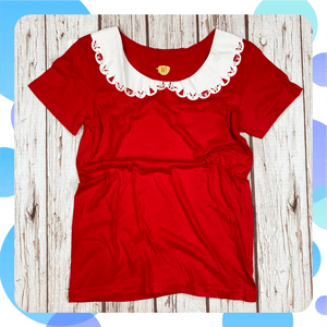 Made to Order: Ladies Red Christmas T-Shirt~ size ANY Lucy Teacup, T-Shirts, Womens Clothes 44ideas.co.uk