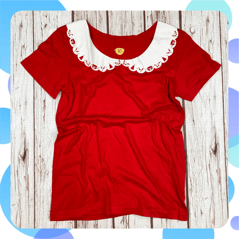 Made to Order: Ladies Red Christmas T-Shirt~ size ANY Lucy Teacup, T-Shirts, Womens Clothes 44ideas.co.uk