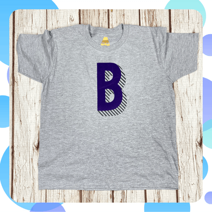 Ready To Ship: Kids Letter B T-Shirt~ Age 12-14 Font Not Found, Font: Bradford Buzz, Kid's Clothes 44ideas.co.uk