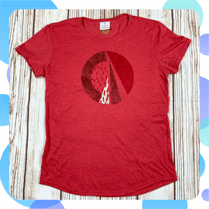 Ready To Ship: Ladies Red Circle T-Shirt~ size XS, S Lucy Teacup, T-Shirts, Womens Clothes 44ideas.co.uk