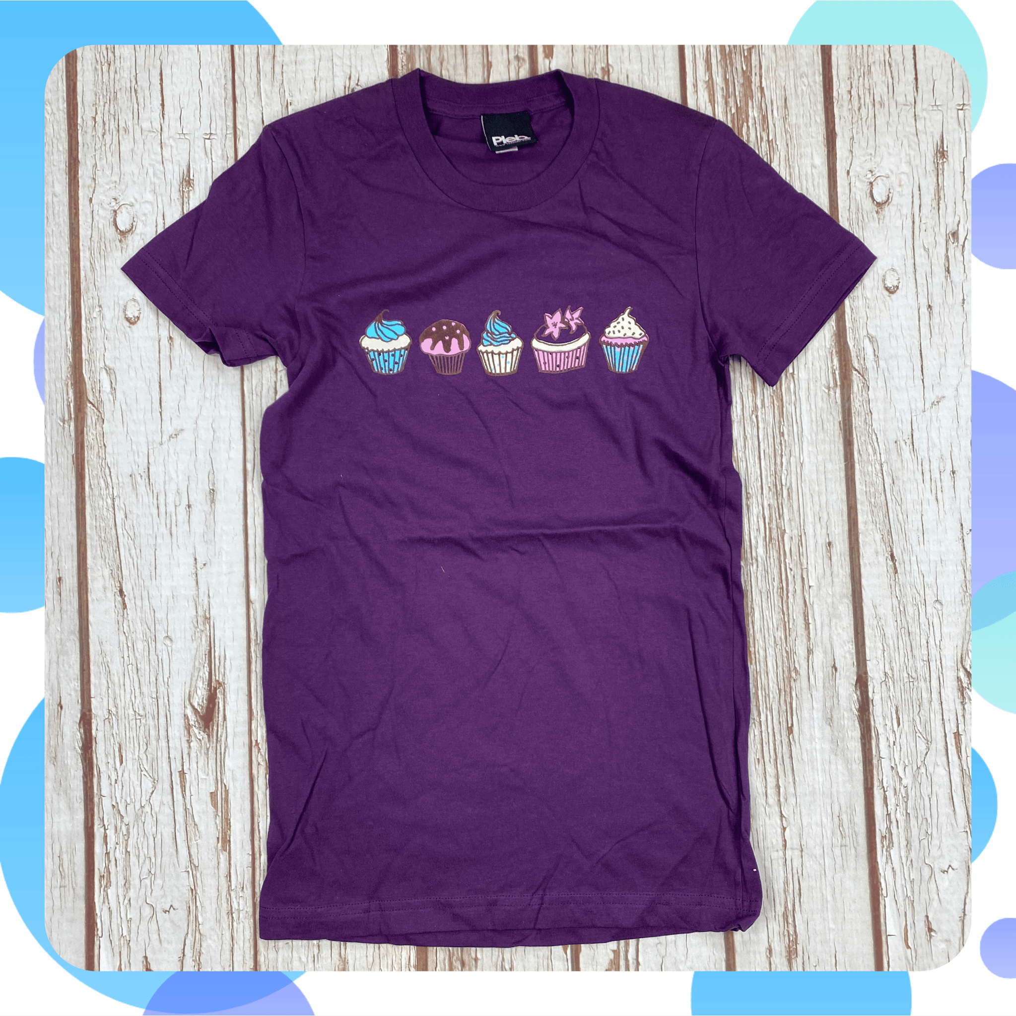 Ready To Ship: Ladies Cupcakel T-Shirt~ S, XS Pleb, Womens Clothes 44ideas.co.uk