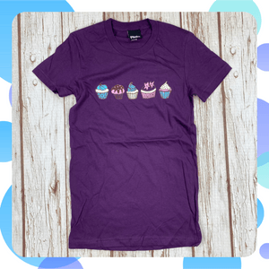 Ready To Ship: Ladies Cupcakel T-Shirt~ S, XS Pleb, Womens Clothes 44ideas.co.uk