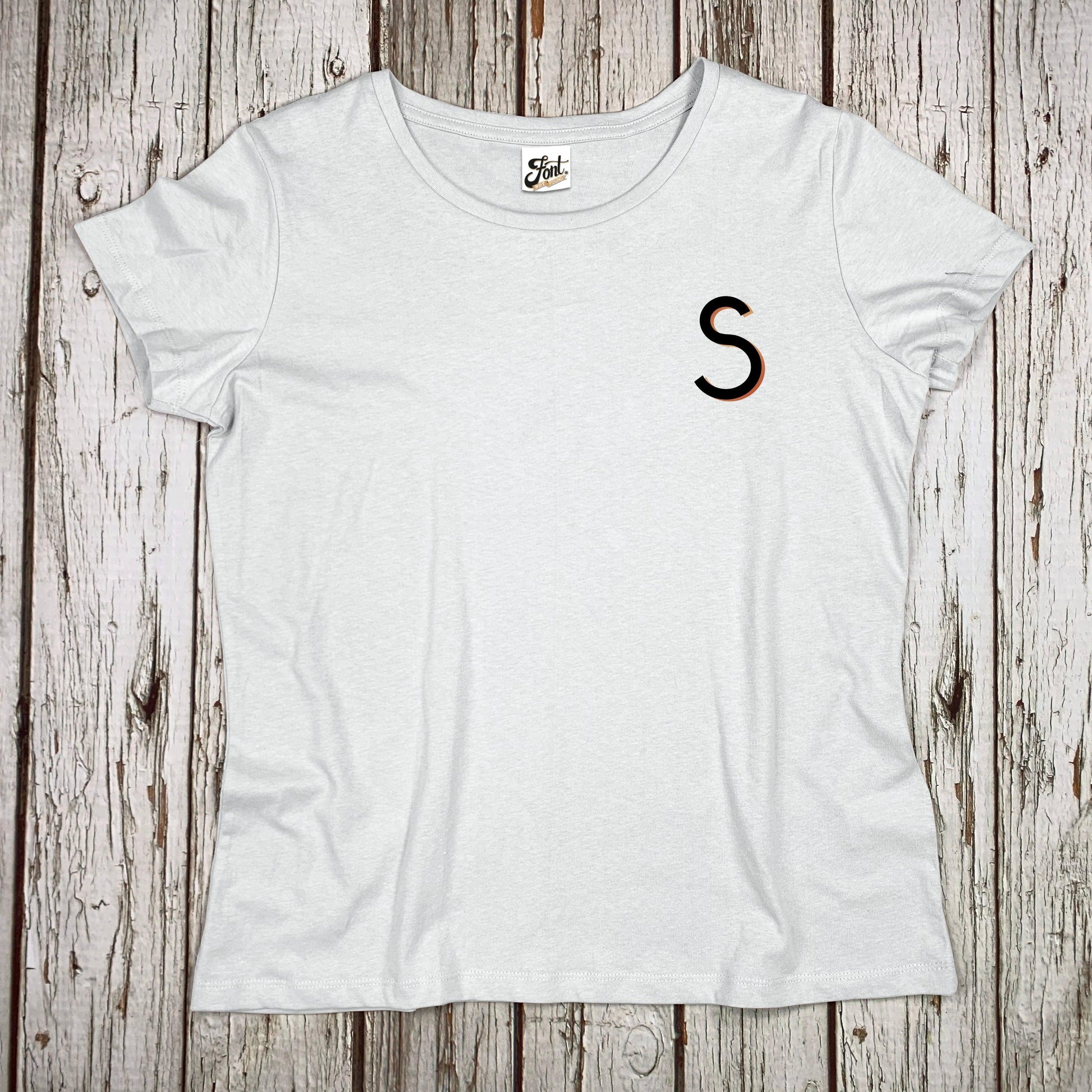 Women's Organic Ampersand T-Shirt - Branson Font Not Found, Font: Branson, T-Shirts, Womens Clothes 44ideas.co.uk