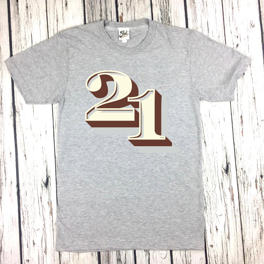 Birthdays 15, 16, 17, 18, 19, 20, 21 Male/Female T-Shirt - Stirling Shadow Font Not Found, Font: Stirling Shadow, Men's Clothes, T-Shirt: Numbers, T-Shirts, Teen Clothes, Womens Clothes 44ideas.co.uk