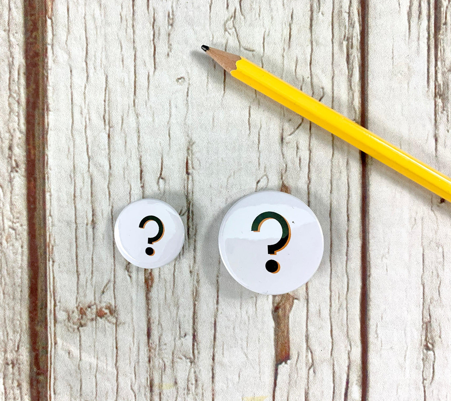Punctuation Pin Badges - Branson Accessories, Badges, Font Not Found, Font: Branson 44ideas.co.uk