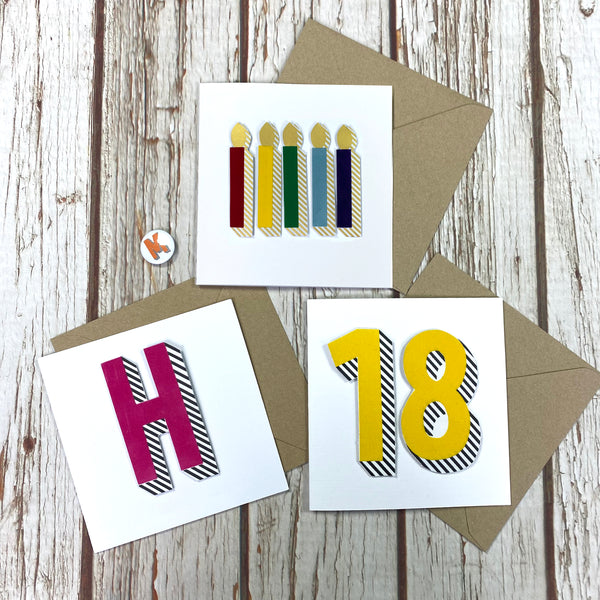 Rainbow Candle Birthday Card