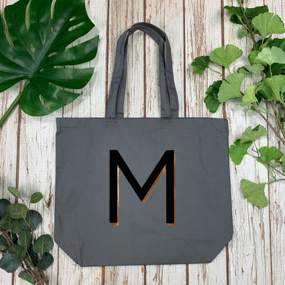 Letter Organic Tote Bag - Branson Accessories, Bags, Font Not Found, Font: Branson 44ideas.co.uk