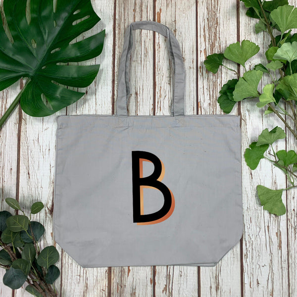 Letter Organic Tote Bag - Branson Accessories, Bags, Font Not Found, Font: Branson 44ideas.co.uk