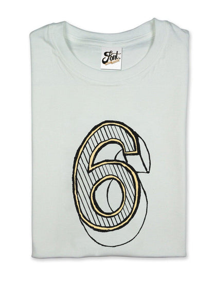 Number Six Kids' T-Shirt - Juniper Red Font Not Found, Font: Juniper Red, Kid's Clothes, T-Shirt: Numbers, T-Shirts 44ideas.co.uk