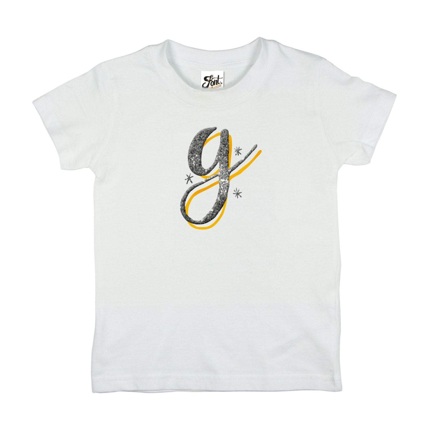 Children's Letter T-Shirt - The Monroe Font Not Found, Font: The Monroe, Kid's Clothes, T-Shirts, T-Shirts: Letters 44ideas.co.uk