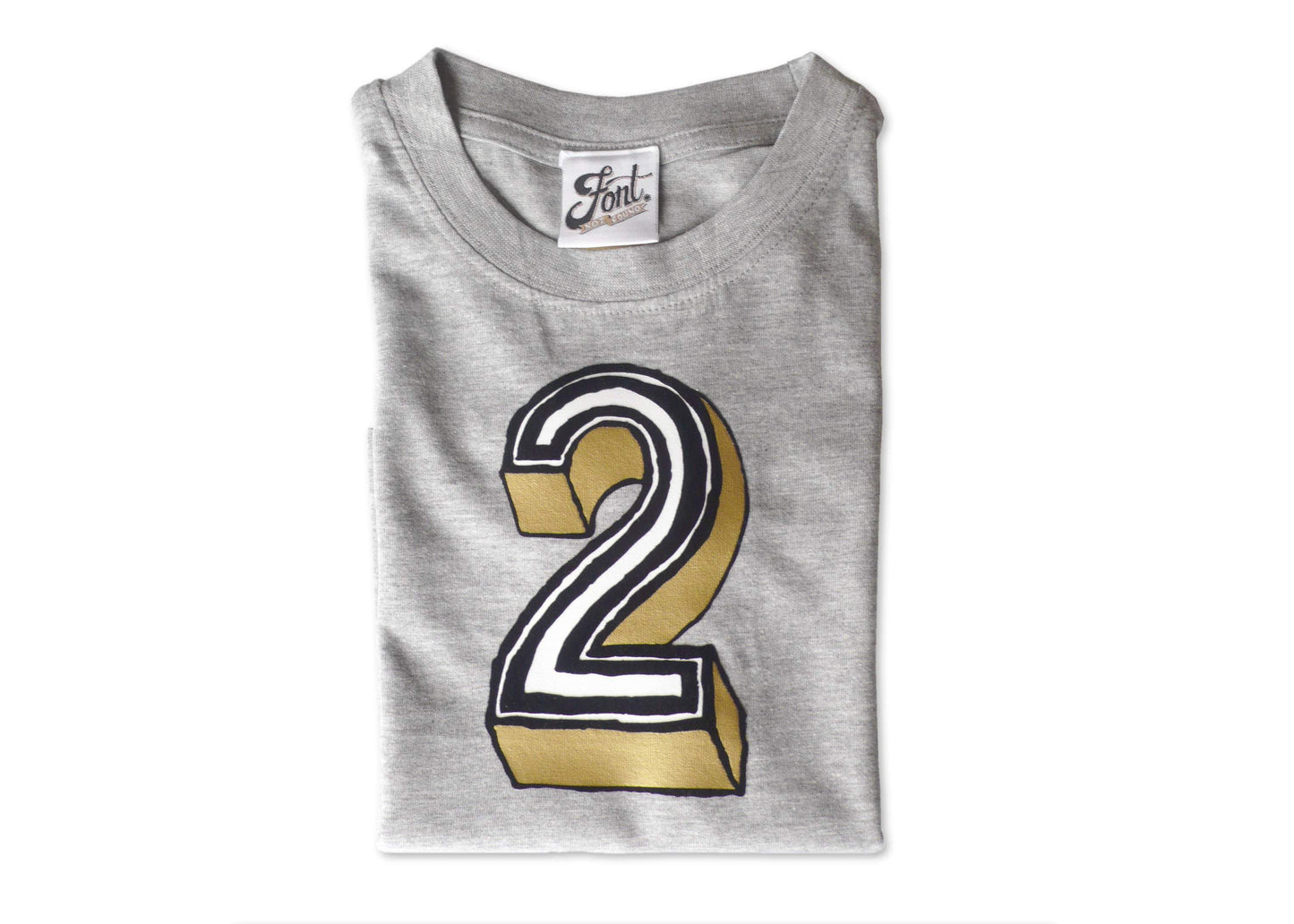 Number 2 Kids' T-Shirt - Juniper Red Font Not Found, Font: Juniper Red, Kid's Clothes, New Baby, T-Shirt: Numbers, T-Shirts 44ideas.co.uk