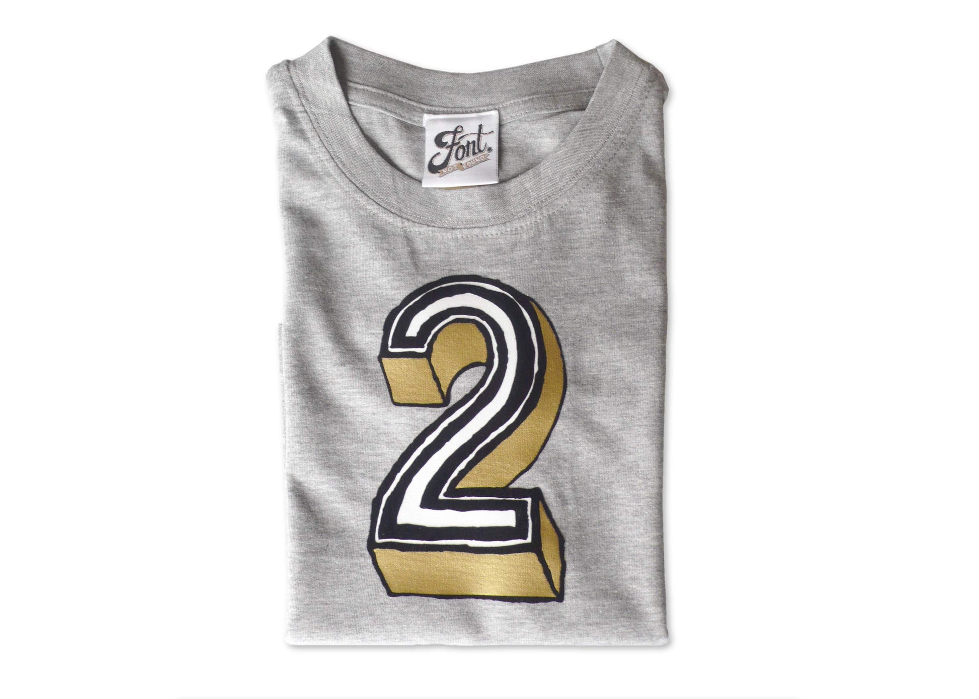 Number 2 Kids' T-Shirt - Juniper Red Font Not Found, Font: Juniper Red, Kid's Clothes, New Baby, T-Shirt: Numbers, T-Shirts 44ideas.co.uk