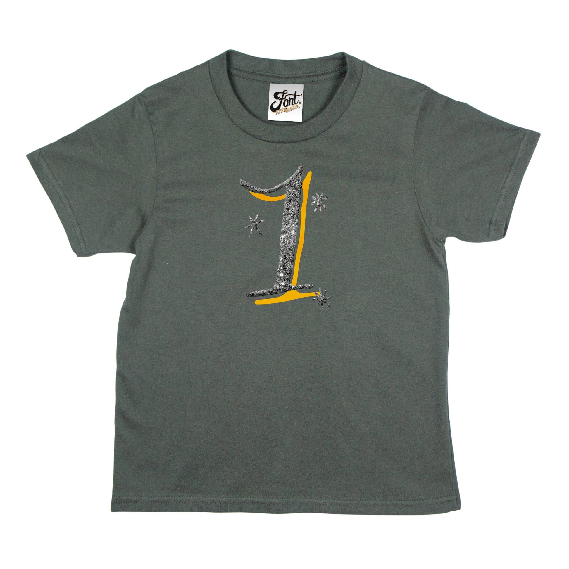 Girls' 1st Birthday T-Shirt - The Monroe Baby Clothes, Font Not Found, Font: The Monroe, New Baby, T-Shirt: Numbers, T-Shirts 44ideas.co.uk