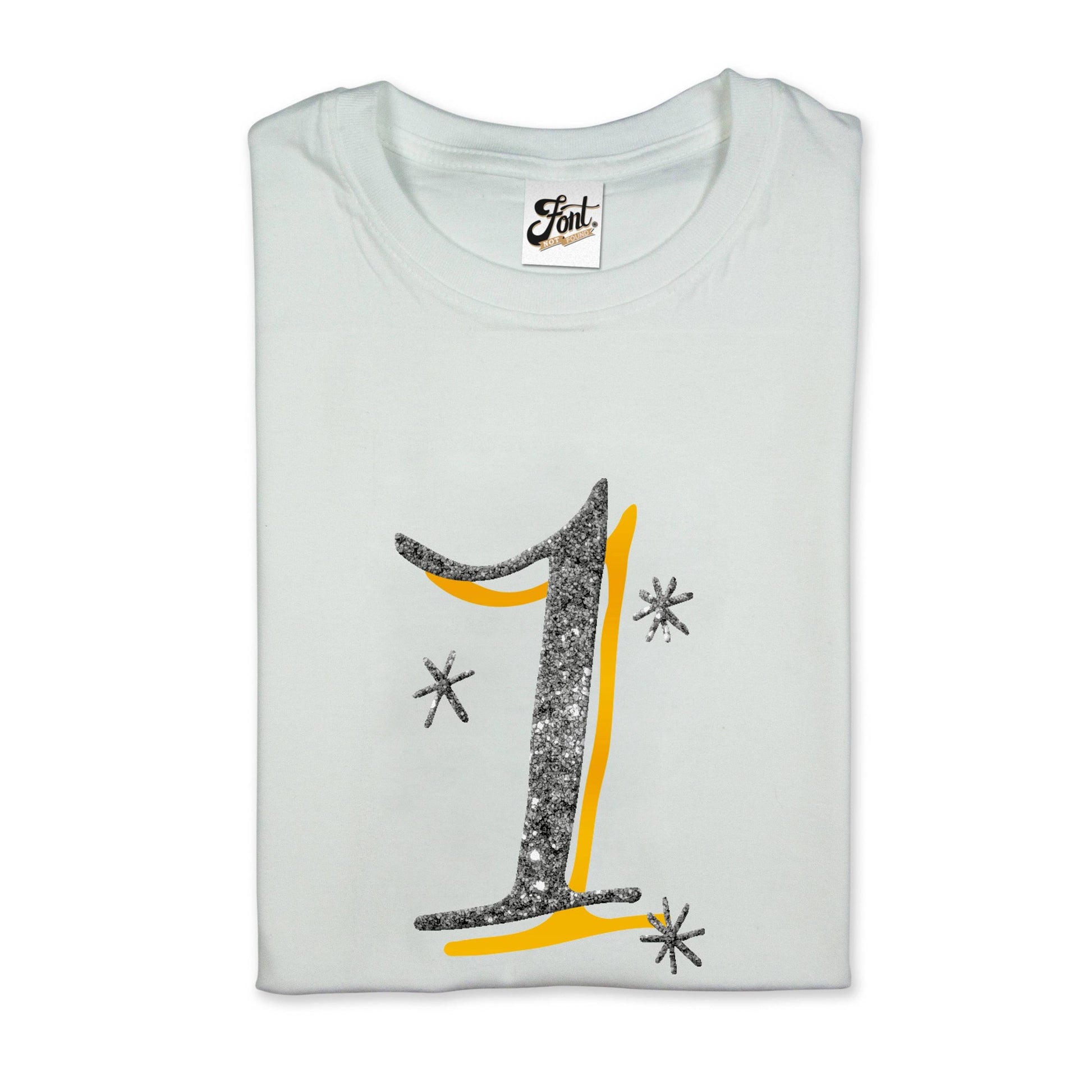 Girls' 1st Birthday T-Shirt - The Monroe Baby Clothes, Font Not Found, Font: The Monroe, New Baby, T-Shirt: Numbers, T-Shirts 44ideas.co.uk