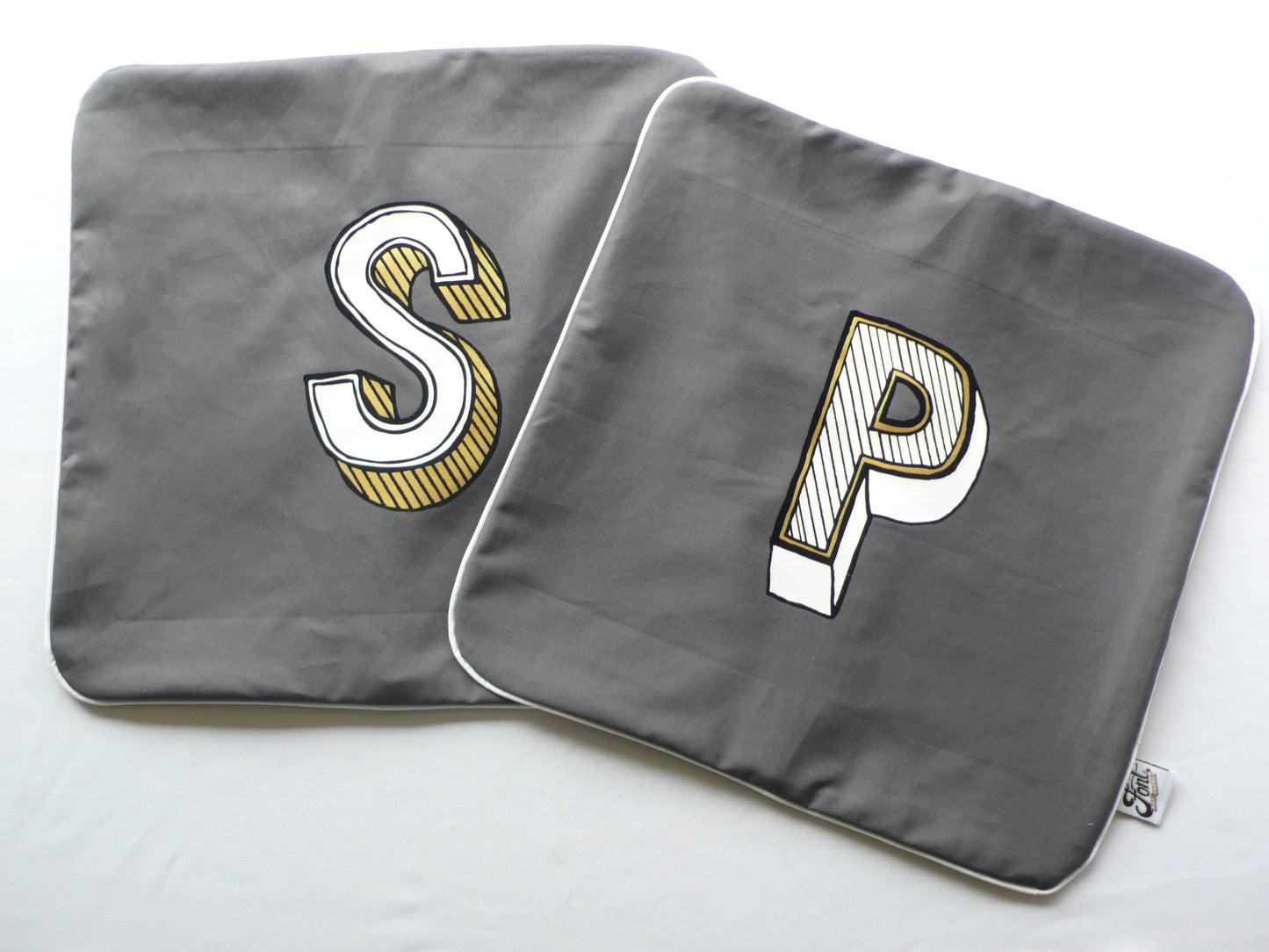 Letter Cushion Cover - Juniper Red Cushions, Font Not Found, Font: Juniper Red, Homeware 44ideas.co.uk