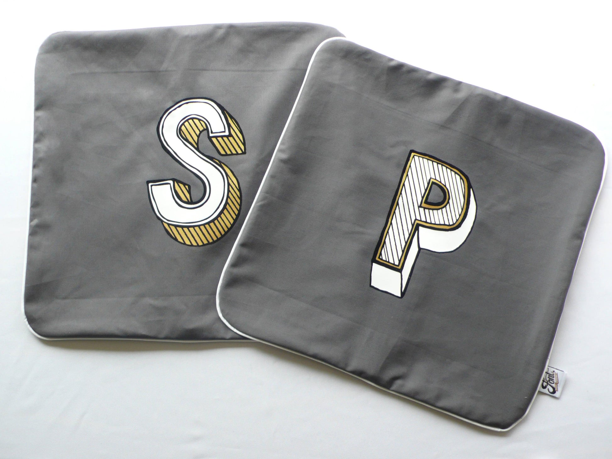 Letter Cushion Cover - Juniper Red Cushions, Font Not Found, Font: Juniper Red, Homeware 44ideas.co.uk