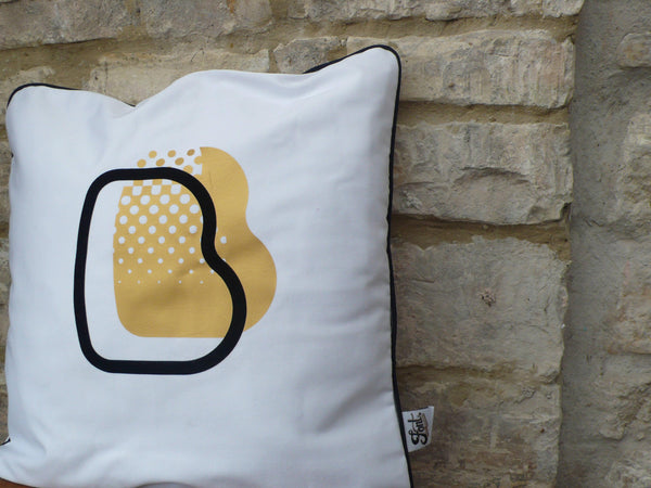 Letter Cushion - Fat Babs Cushions, Font Not Found, Font: Fat Babs, Homeware 44ideas.co.uk