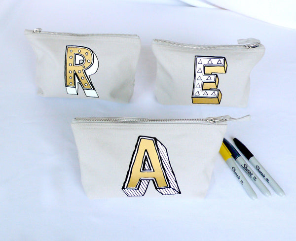 Letter Pencil Case - Juniper Red Accessories, Deals, Font Not Found, Font: Juniper Red, Pencil Cases, Pouches 44ideas.co.uk