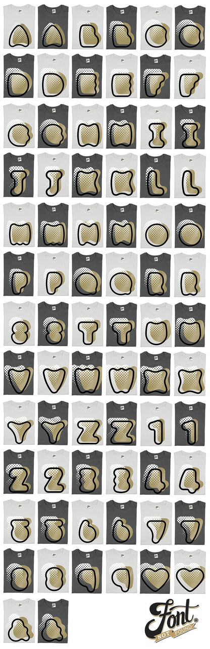 Letter Cushion - Fat Babs Cushions, Font Not Found, Font: Fat Babs, Homeware 44ideas.co.uk