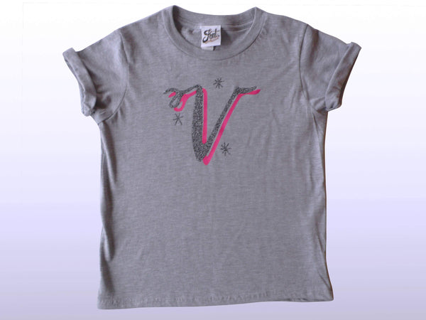 Kids' Alphabet T-Shirt - The Monroe (Neon Pink) Font Not Found, Font: The Monroe, Kid's Clothes, T-Shirts, T-Shirts: Letters 44ideas.co.uk