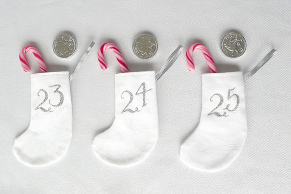 Advent Calendar Mini Stockings - The Monroe  44ideas.co.uk