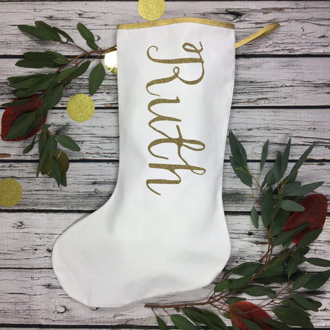 Large Personalised Christmas Stocking - The Monroe Christmas, Christmas: Stockings, Font Not Found, Font: The Monroe 44ideas.co.uk